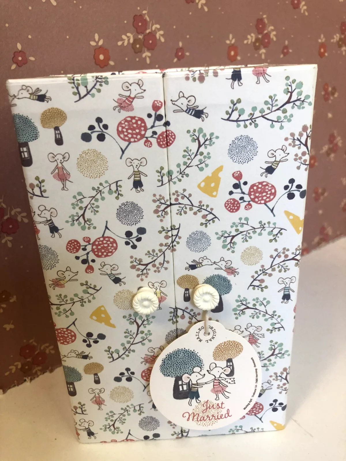 WEDDING MICE COUPLE IN BOX