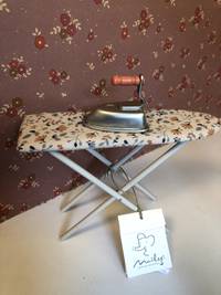 MINIATURE IRON & IRONING BOARD