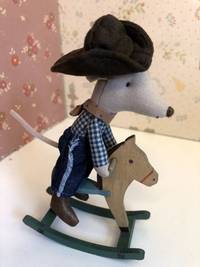 COWBOY MOUSE ON ROCKING HORSE