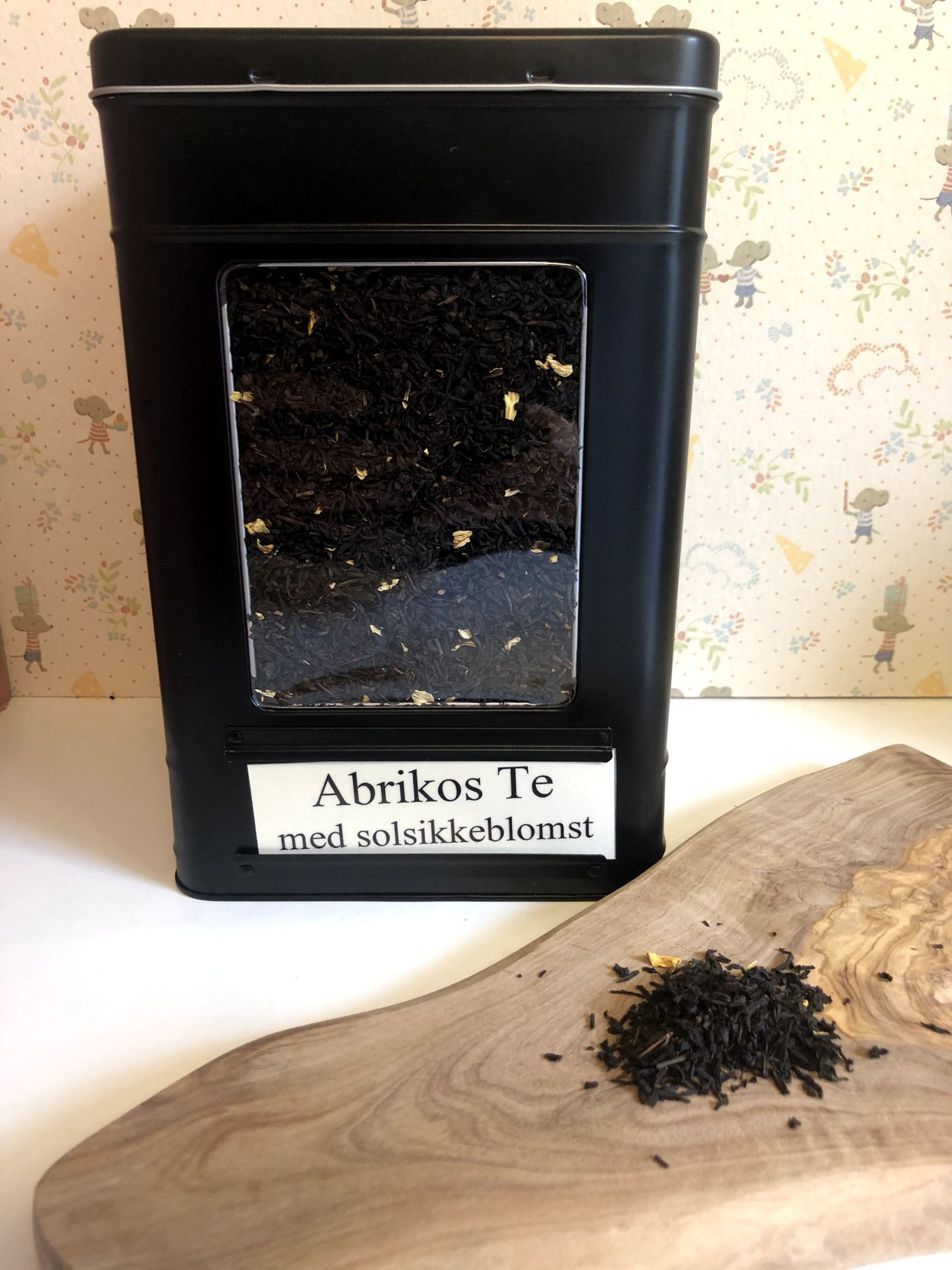 ABRIKOS THE MED SOLSIKKEBLOMST