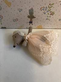 Baby mouse in gown