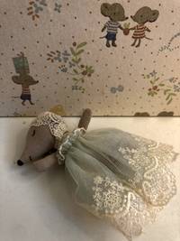 Baby mouse in gown