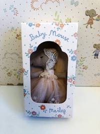Baby mouse in gown