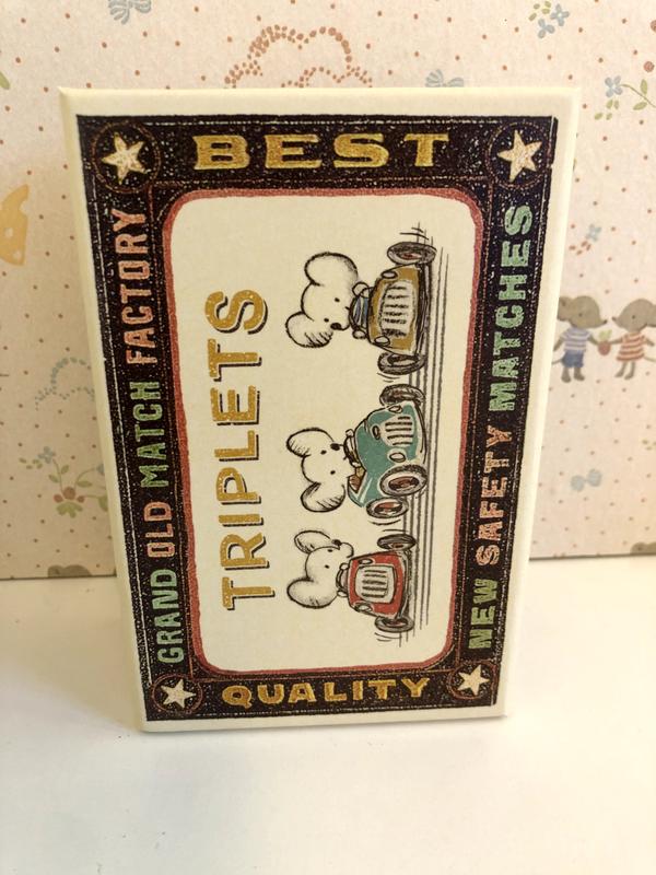 Triplets, baby mice in matchbox - checker